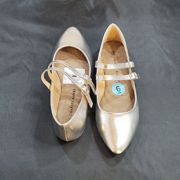 BRAND NEW CHARLES ALBERT DOUBLE ADJUSTABLE BUCKLE STRAP FLAT SHOE - Picture 12 of 15